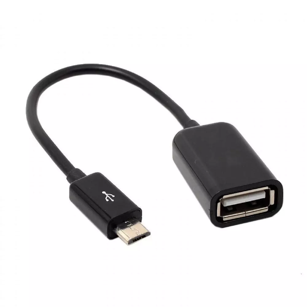 FEDUS OTG Cable Micro USB to USB for Smartphone and Tablet Black