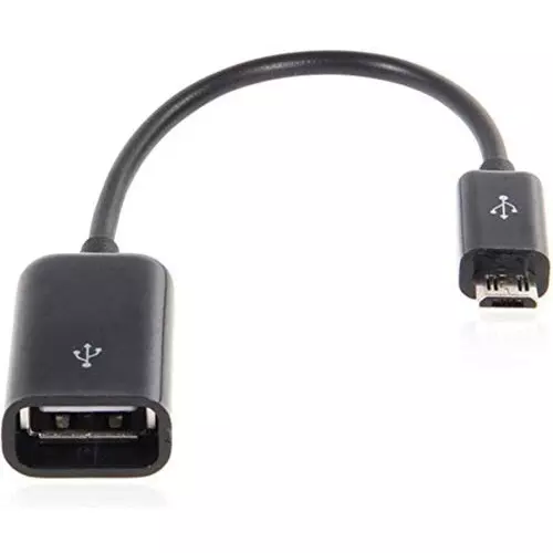 FEDUS OTG Cable Micro USB to USB for Smartphone and Tablet Black