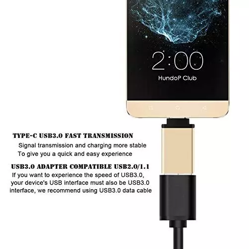 FEDUS USB C to USB Adapter for MacBook Pro 2019/2018,MacBook Air 2018 (Pack of 2 Pcs)