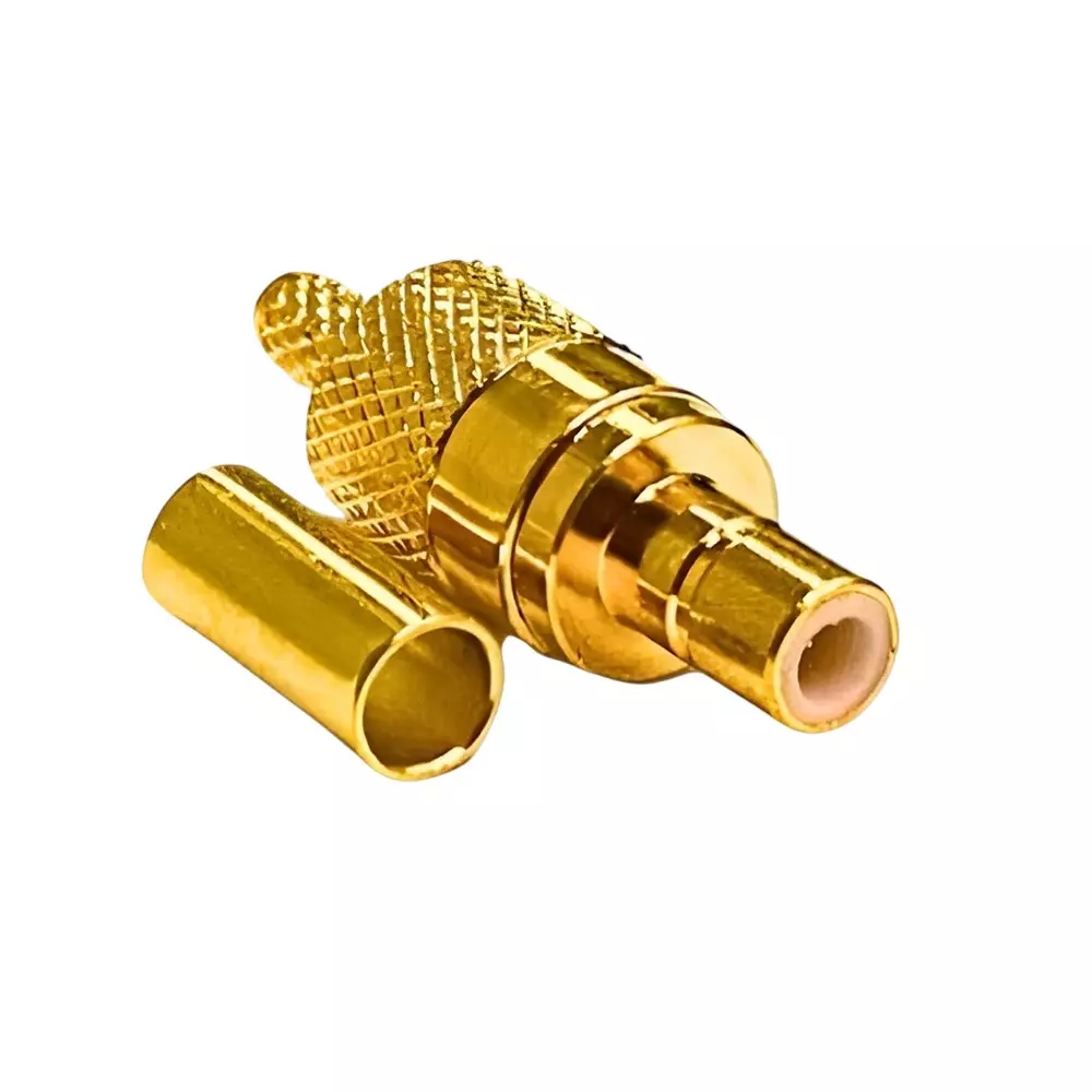 SETMI INDIA SMA Straight Crimp Connector Male 50 Ω Gold-Plated Pin for RG Cable