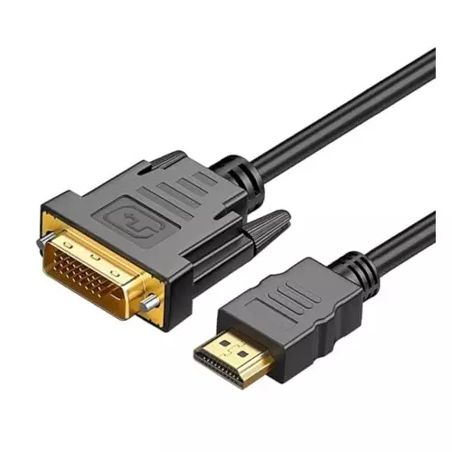 PremiumAV HDMI to DVI-D Adapter Cable 1.5 m for Raspberry Pi, Roku, Xbox One, PS3/4/5, Blu-ray, Nintendo Switch