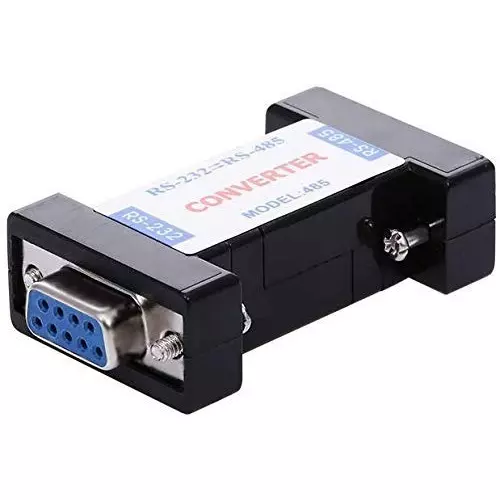 PremiumAV RS232 to RS485 Converter Adapter Passive DB9 Serial Interface with Terminal Board Communication Module for PLC, Modbus, CNC, Microcontroller