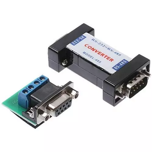 PremiumAV RS232 to RS485 Converter Adapter Passive DB9 Serial Interface with Terminal Board Communication Module for PLC, Modbus, CNC, Microcontroller