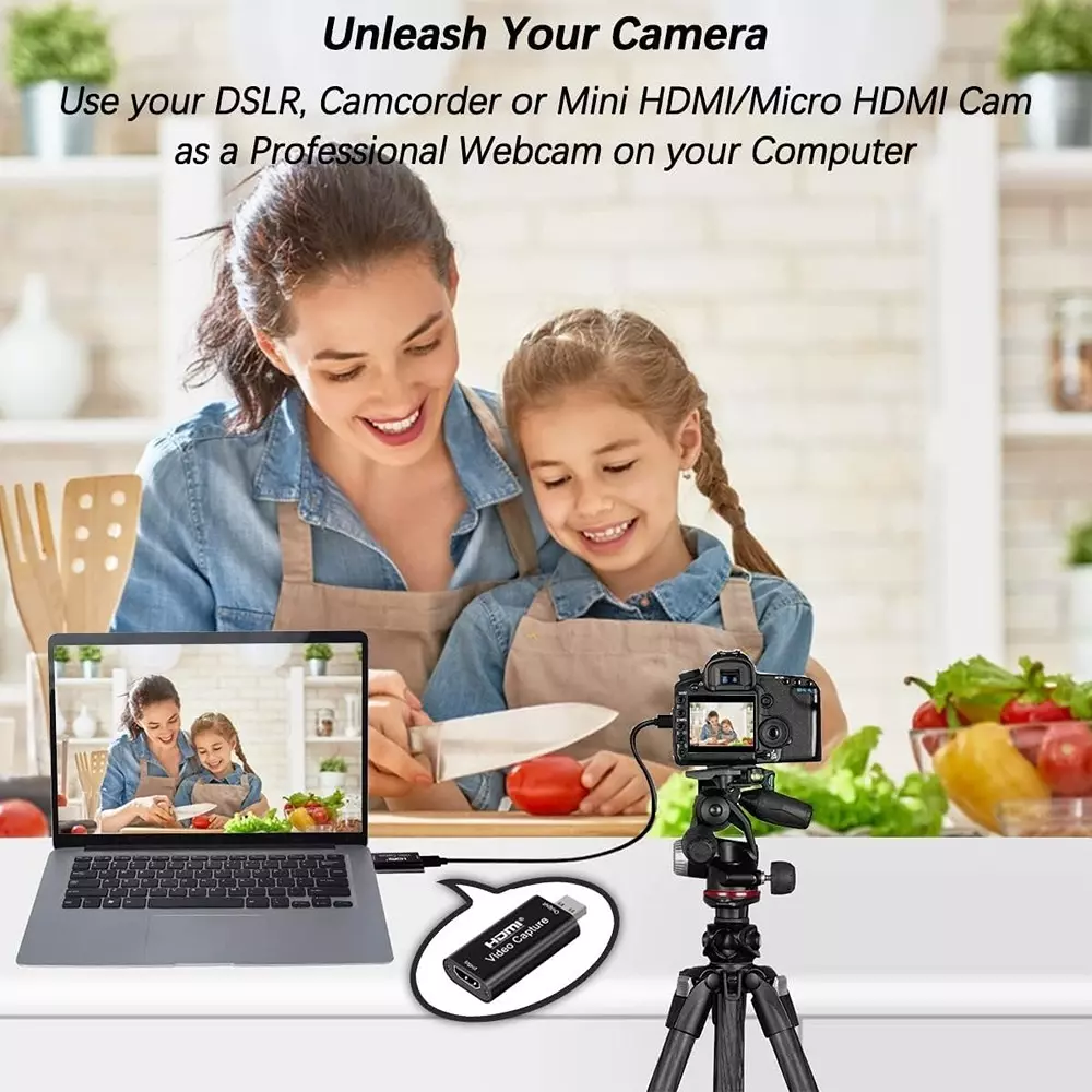 LOTA High-Quality USB 2.0 HDMI Video Capture Card Supports 1080p Plug & Play, MST-1361-LT