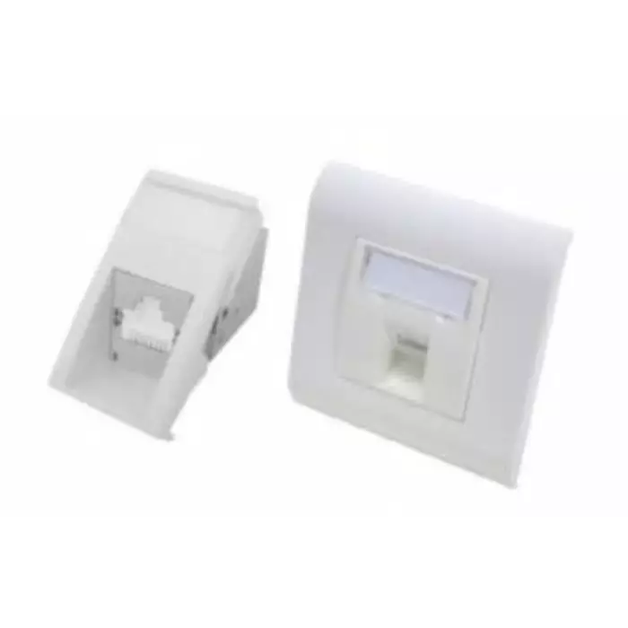 Molex Female Ethernet Connector Snap-In Cat6a 22.5X45 Port 1 -Way, 183010006