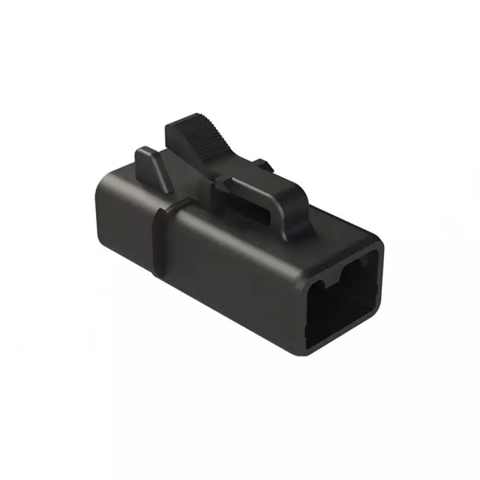 AMPHENOL INDUSTRIAL ATP06 Automotive Connector PL Black Cable Mount 2 Way Crimp Termination, ATP06-2S-BLK