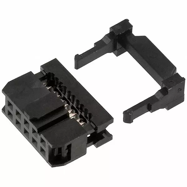 RS PRO IDC Connector Female 10 Contacts 2.54 mm Pitch 2 Row Straight IDC Termination 3 Amp 100 V AC, 2846491