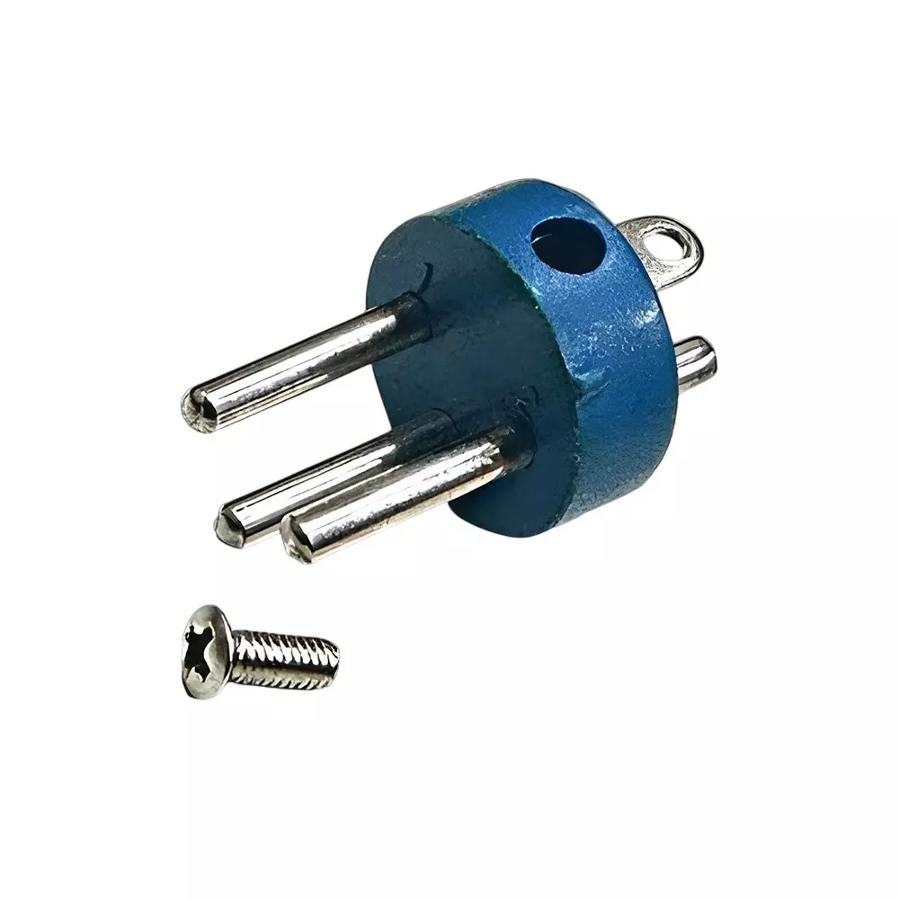 SETMI INDIA XLR Connector Pin Only 3-Pin, Silver & Blue