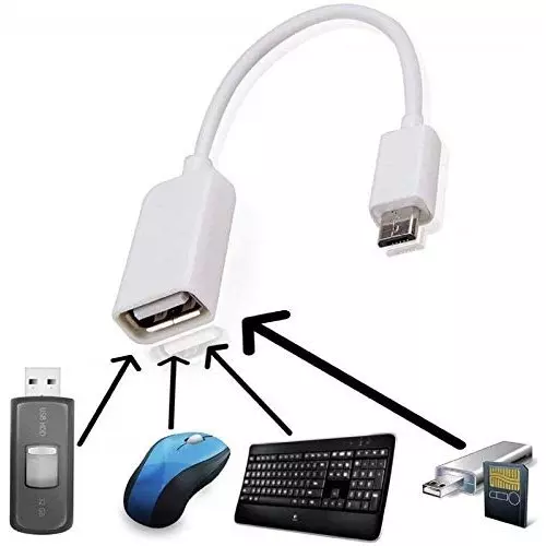 FEDUS Micro USB to USB OTG Cable On The Go Converter for Android Mobiles Smartphone and Tablet