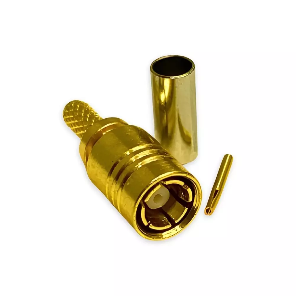 SETMI INDIA SMA Straight Crimp Connector Male 50 Ω Gold-Plated