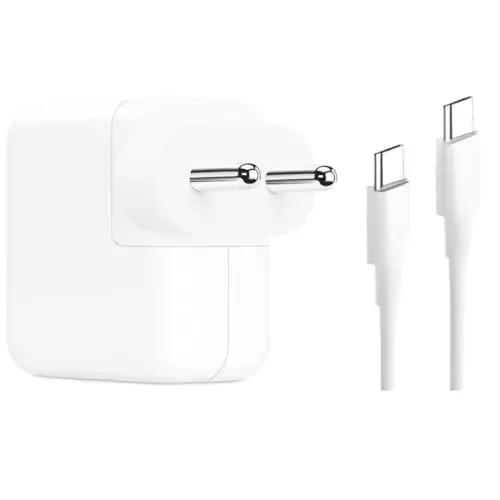 PremiumAV 30 W USB-C Fast Charger with 6.6ft 2 m Type-C Cable Power Adapter for iPad Pro, iPad Air, iPad Mini, iPhone 15/15 Pro/Plus/Max, MacBook Air & USB-C Devices