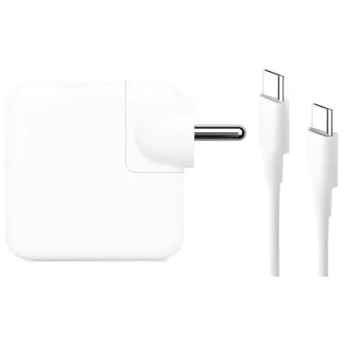PremiumAV 30 W USB-C Fast Charger with 6.6ft 2 m Type-C Cable Power Adapter for iPad Pro, iPad Air, iPad Mini, iPhone 15/15 Pro/Plus/Max, MacBook Air & USB-C Devices