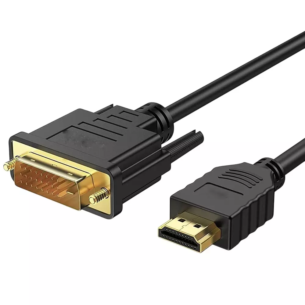 LOTA HDMI Input to DVI Output Adapter Cable Black 3 m Supports 1080p Full HD Plug & Play, MST-1756-LT