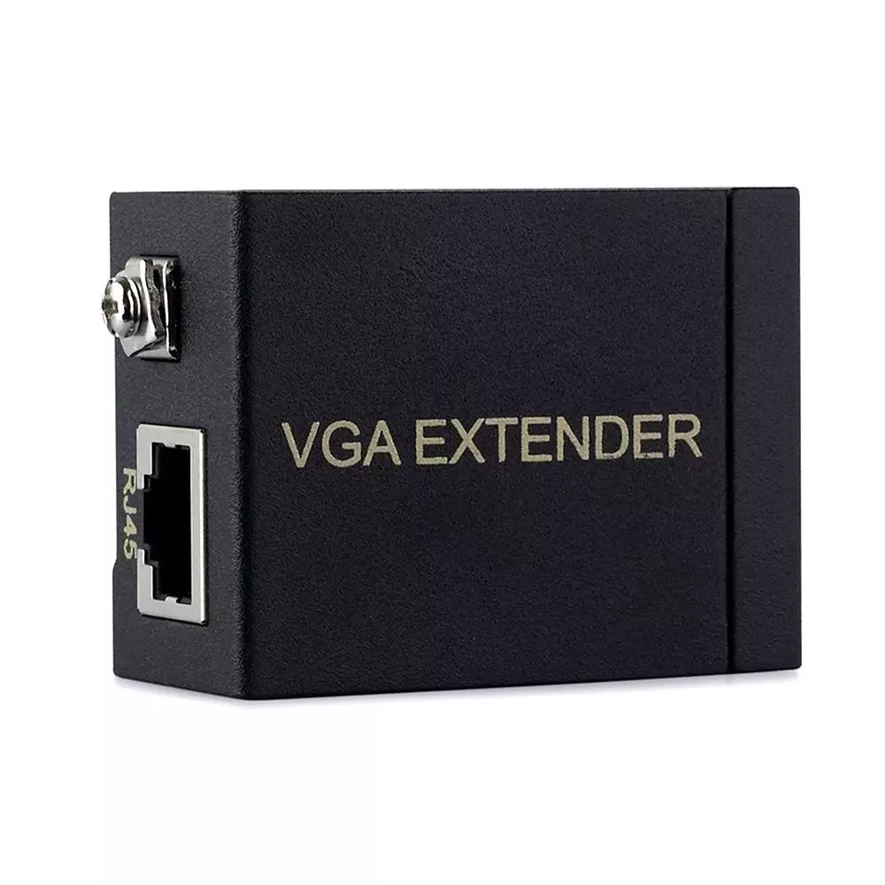 LOTA VGA to RJ45 Signal Extender Adapter Black for Transmit Video Signals over Long Distances, MST-959-LT