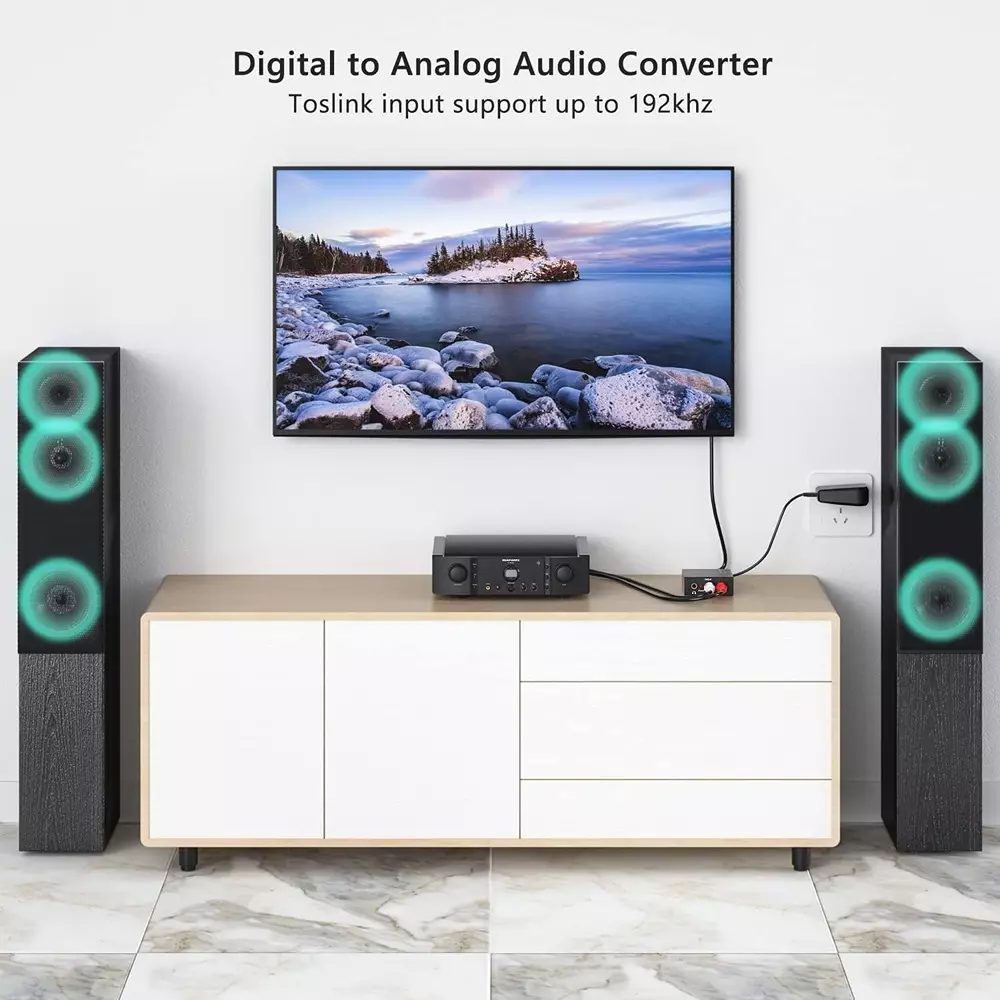 LOTA High-Quality Digital to Analog Audio Converter Supports 1080p Plug & Play, MST-844-LT
