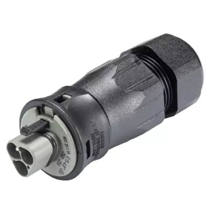 WIELAND ELECTRIC RST CLASSIC Series Connector 3-Pole Male 3-Way Push-In 25 Amp, 96.032.4554.3