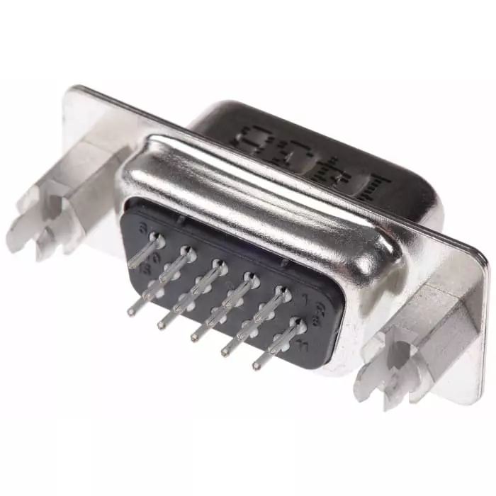 Amphenol ICC 10090928 15 Way Through Hole D-sub Connector Plug 2.29 mm Pitch, 10090928-P154XLF