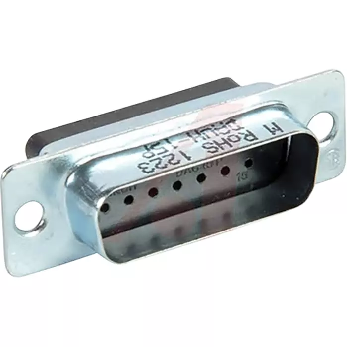 CINCH CONNECTIVITY SOLUTIONS DAUH 15 Way Panel Mount D-sub Connector Plug, DAUH-15P
