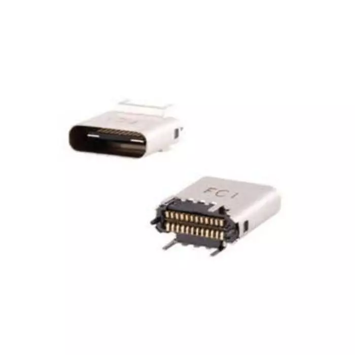 Amphenol ICC Straight Through Hole Socket- Single Port Type C 3.1 USB Connector, 10132328-10011LF