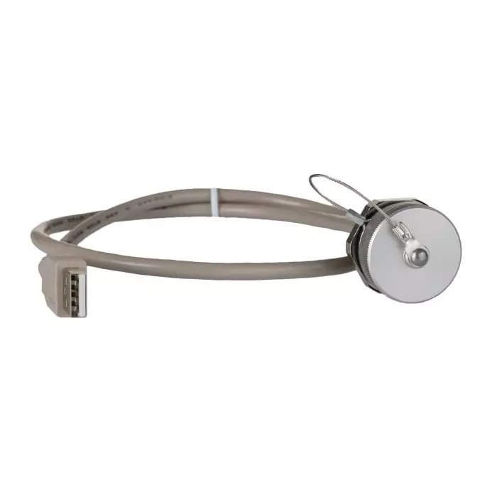 Rittal Horizontal Wall Mount Female to Male- Single Port Type Type A 2.0 IP66 IP67 USB Connector, 2482210