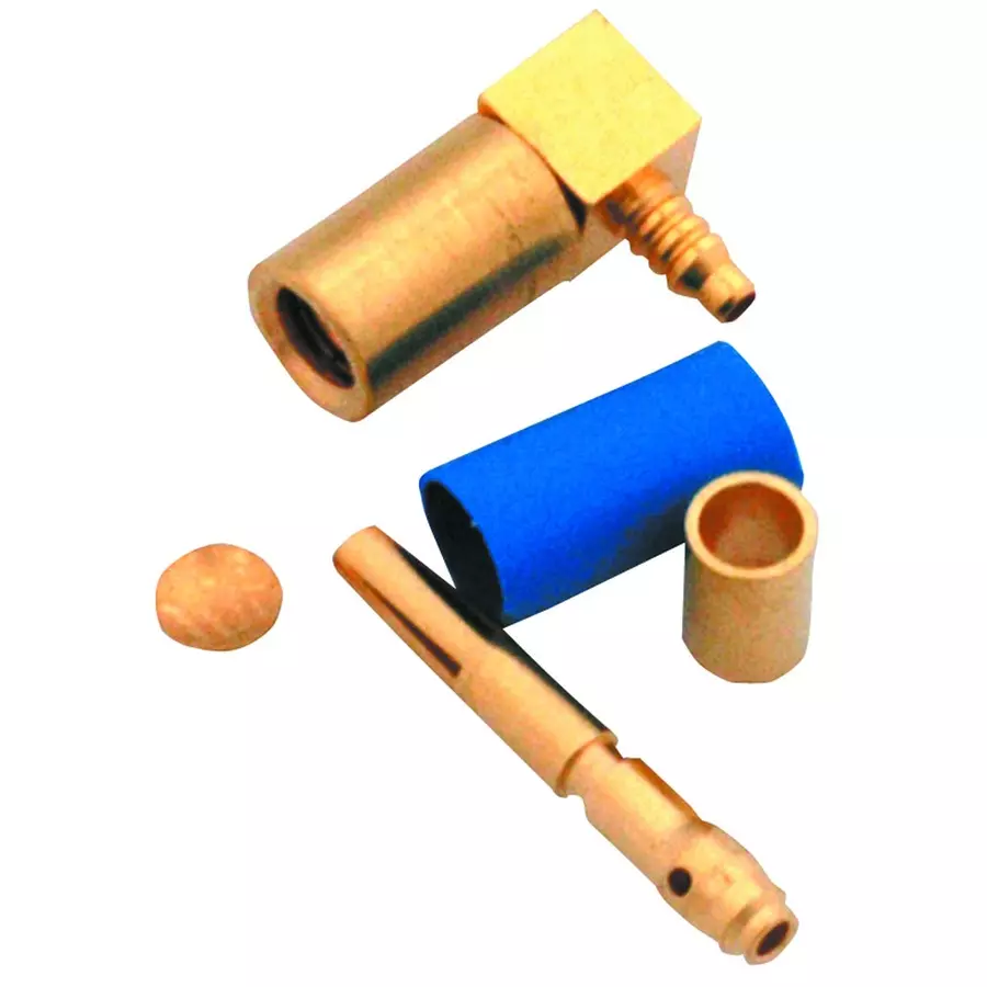ITT CANNON RF Connectors RF/COAXIAL, SSMB PLUG, R/A, 50 OHM, CRIMP, A51-428-3196220