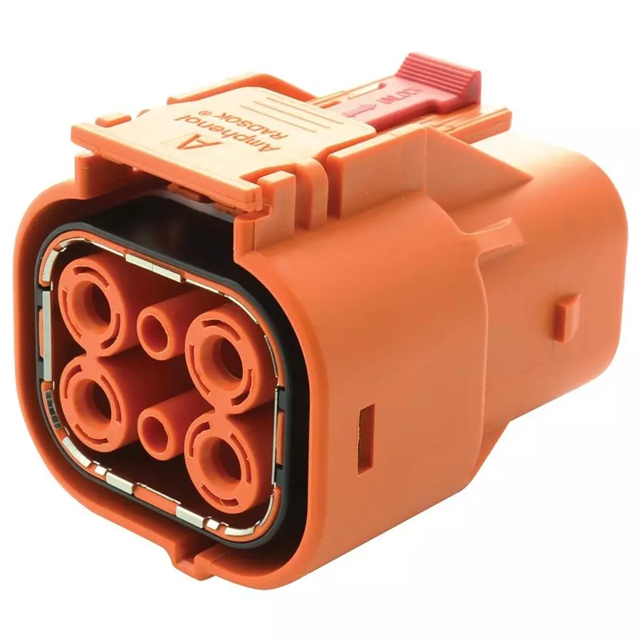 AMPHENOL INDUSTRIAL POWER CONNECTOR, PLUG, 4POS, 11.1MM, ELP4A2
