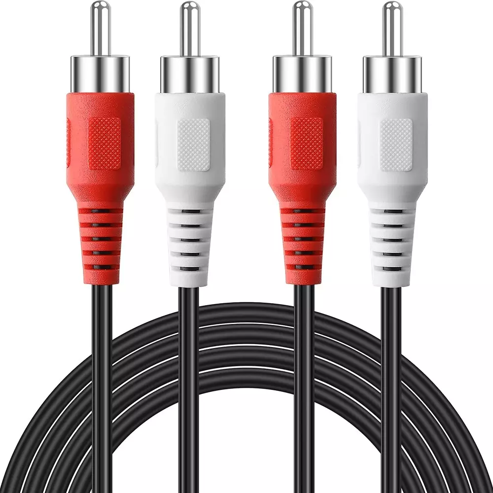 FEDUS 2-RCA Male to 2-RCA Male Red & White