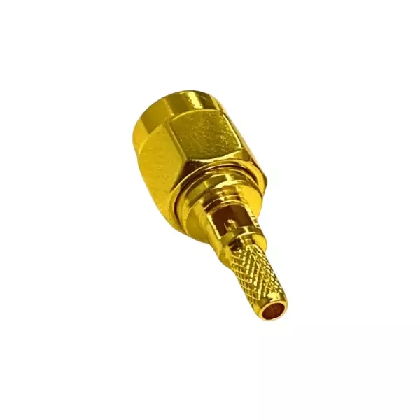 SETMI INDIA SMA Straight Crimp Connector Male 50 Ω Gold-Plated, RG-178