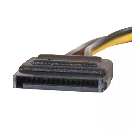 PremiumAV 4-Pin Molex to SATA Power Cable Adapter for HDD, SSD, Optical Drives, Desktop PC, PSU (Pack of 3)