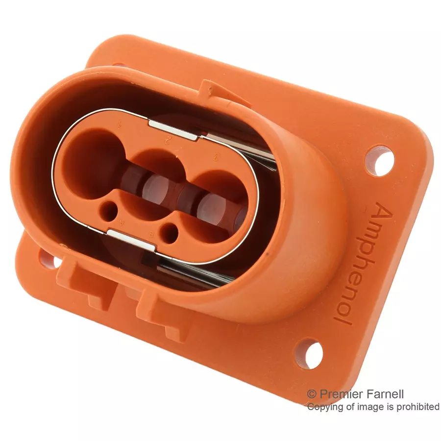 AMPHENOL INDUSTRIAL POWER CONNECTOR, RCPT, 3POS, 11.1MM, ELR3Y2