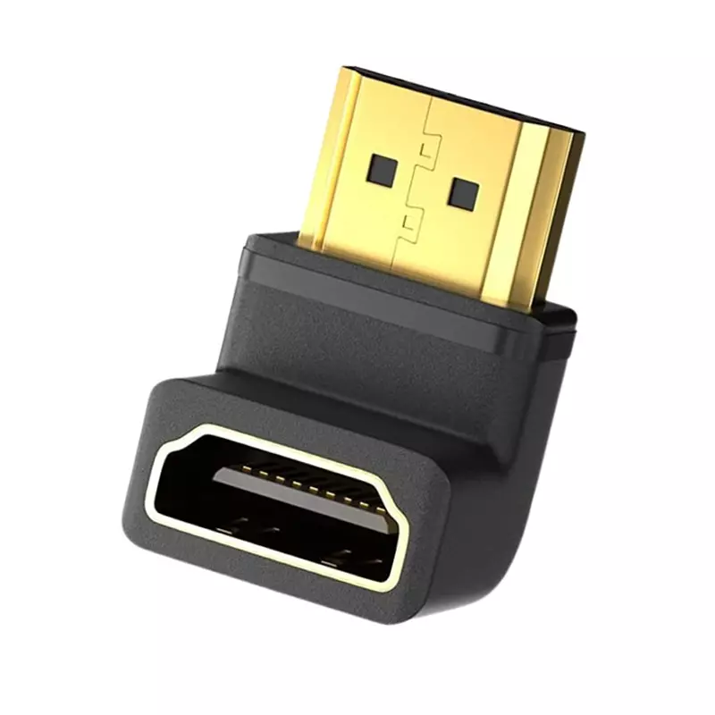FEDUS HDMI Male to Female Converter Connector Adapter L Shape for HDTV, Plasma TV, LED, LCD (Pack of 3 Pcs)