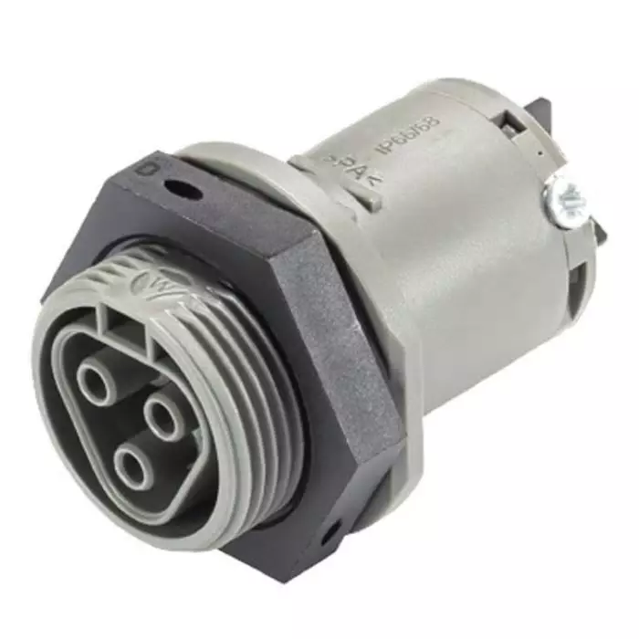 WIELAND ELECTRIC RST CLASSIC Series Connector 3-Pole Female 3-Way Push-In 25 Amp, 96.031.5054.3