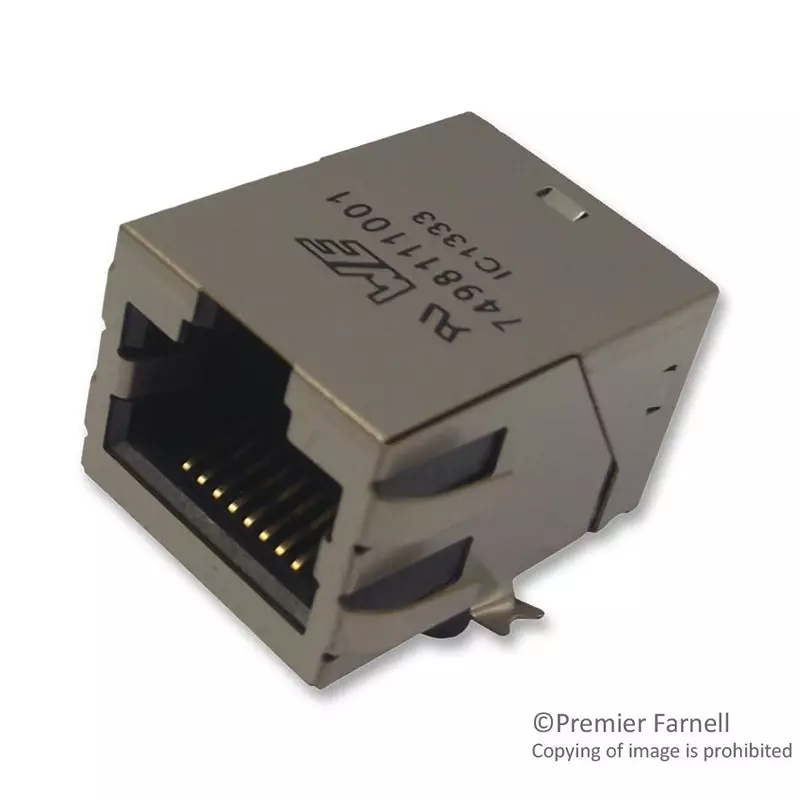 WURTH ELEKTRONIK Jack, Modular, Rj45, Smt, 1Port, 8P8C, 7498111001