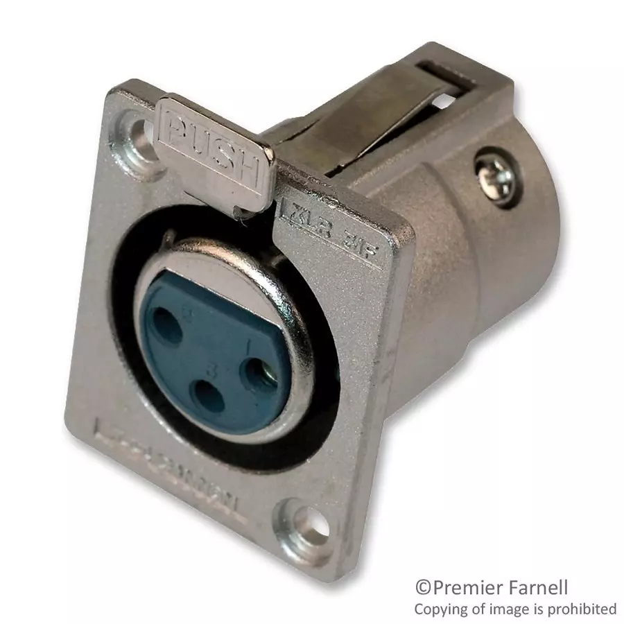 ITT CANNON XLR Connectors CONNECTOR, XLR, JACK, 3 POSITION, XLR-3-31-F77