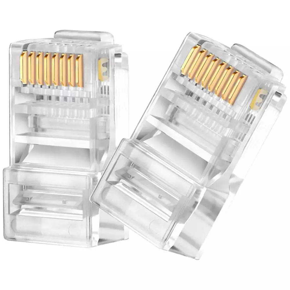 FEDUS RJ45 Crimping Plug Male to Male Flat (Pack of 75 Pcs)