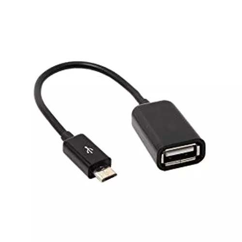 FEDUS OTG Cable Micro USB to USB OTG Cable On The Go for Smartphone and Tablet Black (Pack of 3 Pcs)