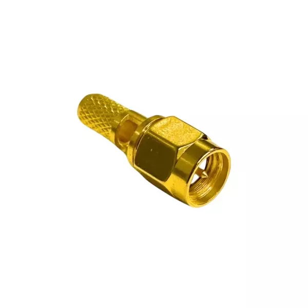 SETMI INDIA SMA Straight Crimp Connector Male 50 Ω Gold-Plated, RG-58