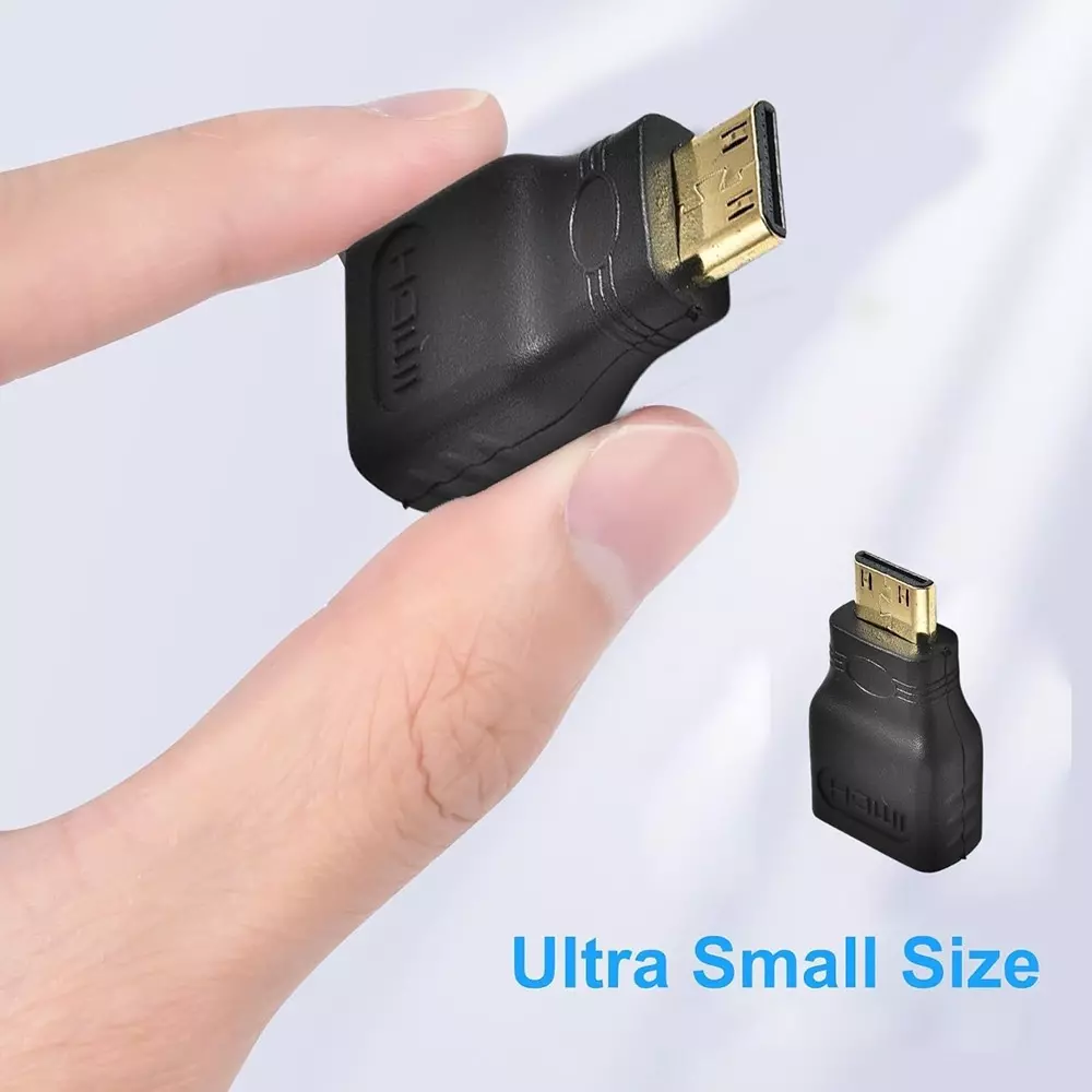 LOTA High-Speed HDMI Male to HDMI Female Adapter Supports 4K Ultra HD Resolution, Black