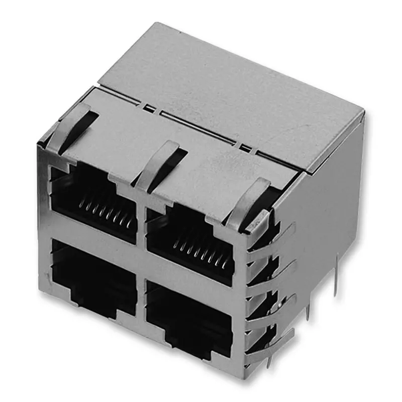 WURTH ELEKTRONIK Conn, Rj45, Jack, Shld, 2X2 Port, 8P8C, 615032243321