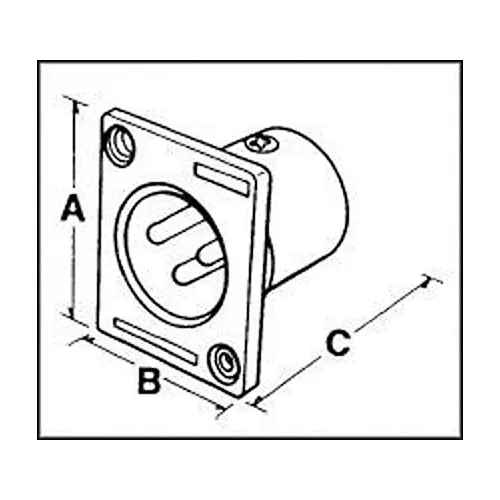 ITT CANNON XLR Connectors CONNECTOR, XLR, JACK, 3 POSITION, XLR-3-32-F77