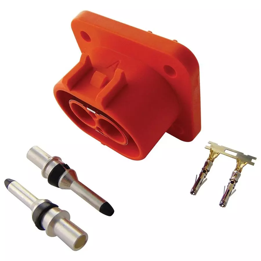 AMPHENOL INDUSTRIAL POWER CONNECTOR, RCPT, 2POS, 11.1MM, ELR2A3