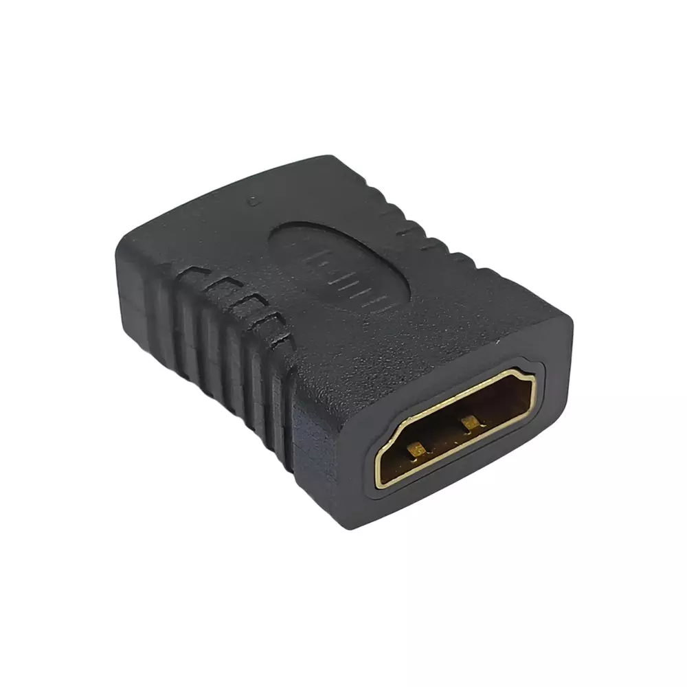 SETMI INDIA HDMI Jointer Straight Female to Female Durable Plastic, Black