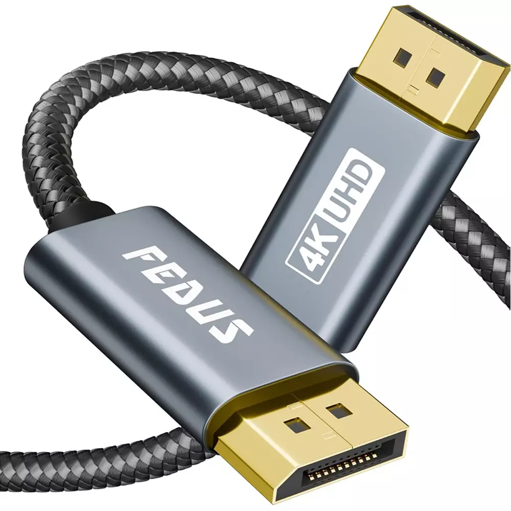 FEDUS 4K Display Port Cable for Laptop, PC, Gaming Monitor, Graphics Card 3 m