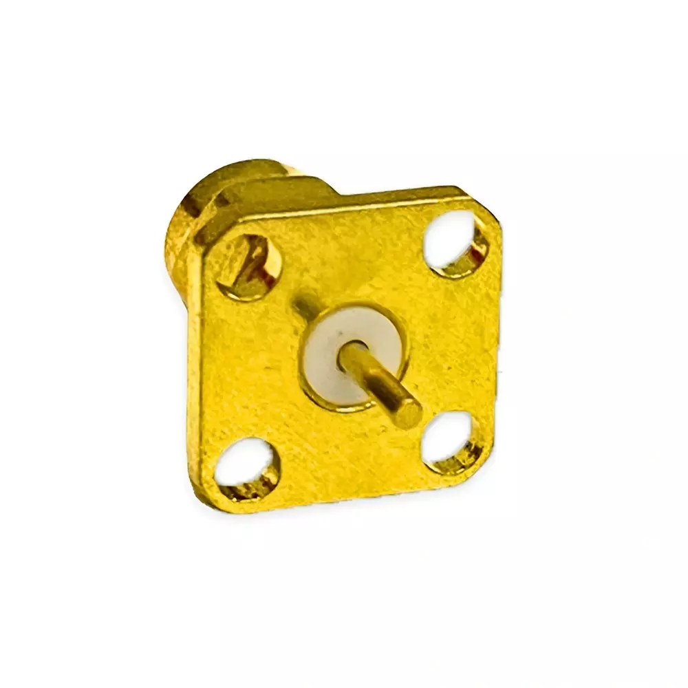 SETMI INDIA SMA Connector Male 4-Hole Flange Mount with Solder Pin