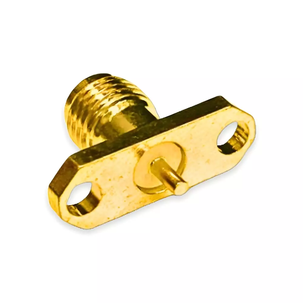 SETMI INDIA SMA Connector Female Edge Mount 2-Hole Flange Mount
