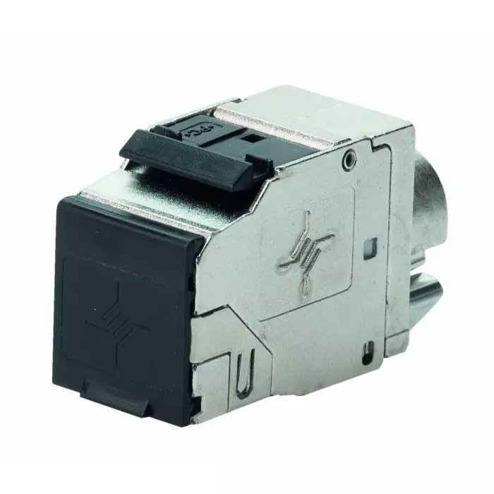 Telegartner AMJ Series PIN Ethernet Connector Keystone Mount Cat 8.1 1 Port 1 -Way, J00029A8000