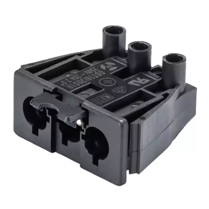 WIELAND ELECTRIC Gesis CLASSIC Series Connector 3-Pole Male 3-Way Push-In 20 Amp, 92.032.8758.1 (Pack of 2)