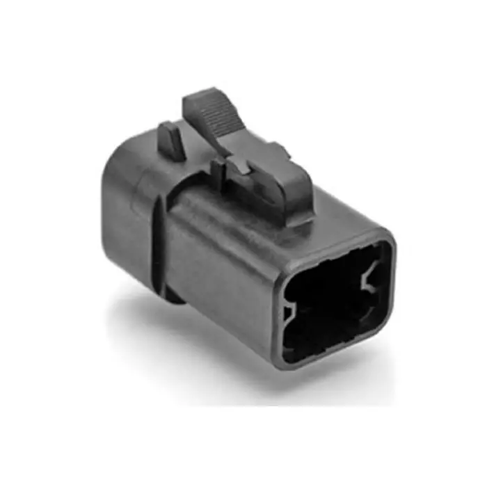 AMPHENOL INDUSTRIAL ATP06 Automotive Connector PL Black Cable Mount 4 Way Crimp Termination, ATP06-4S-BLK