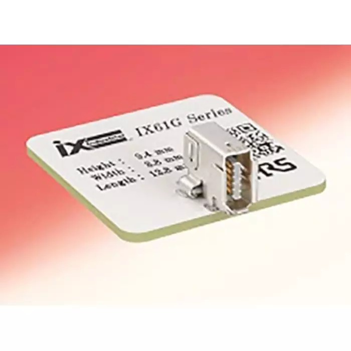 Hirose IxSurface Mount Right Angle Mini I/O Connector Female 10 Way Shielded, 251-0026-0-00 (Pack of 2)