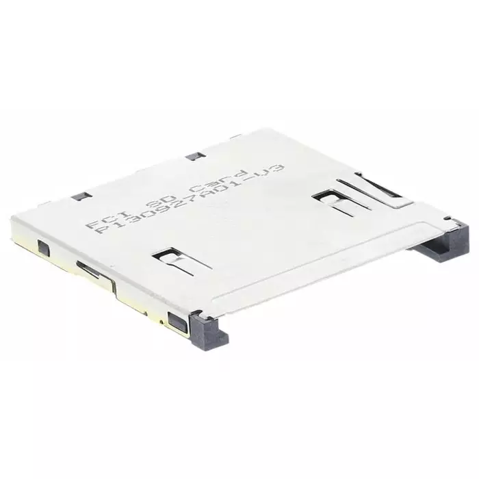 Amphenol ICC 10 Way SD Card Memory Card Connector With Solder Termination, 10067847-001RLF